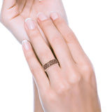 Celtic Oxidized Band Solid 925 Sterling Silver Thumb Ring (7mm)