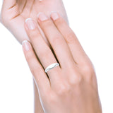 Engravable Band Ring 925 Sterling Silver Plain Ring (6mm)