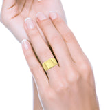 Signet Plain Band High Polished Solid 925 Sterling Silver Thumb Ring (14mm)