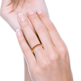 Eternity Wedding Band Rings Round Simulated CZ 925 Sterling Silver