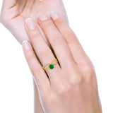 Art Deco Wedding Engagement Crisscross Bridal Ring Round Simulated Cubic Zirconia 925 Sterling Silver