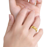 Sterling Silver Wedding Band Ring Round 925 Sterling Silver (9MM)
