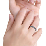 Stars Moon Ring Band 925 Sterling Silver Moon Star Band