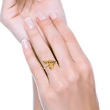Dragonfly Band Oxidized Ring Solid 925 Sterling Silver Thumb Ring (15mm)