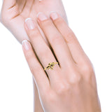 Alligator Ring Oxidized Band Solid 925 Sterling Silver Thumb Ring (10mm)
