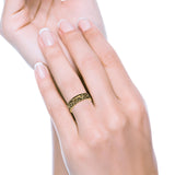 Tree Branches Ring Oxidized Band Solid 925 Sterling Silver Thumb Ring (7mm)
