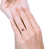 Moon Phases Ring Oxidized Band Solid 925 Sterling Silver Thumb Ring (10mm)