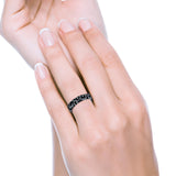 Silver Ring Oxidized Band Solid 925 Sterling Silver Thumb Ring (5.5mm)