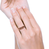 Engraved Floral Designer Trendy Oxidized Band Solid 925 Sterling Silver Thumb Ring (7mm)