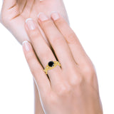 Art Deco Plumeria Flower Infinity Shank Engagement Ring Cubic Zirconia 925 Sterling Silver