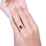 Art Deco Engagement Bridal Ring Simulated Cubic Zirconia 925 Sterling Silver BA1059
