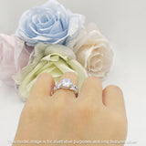 Art Deco Round Cubic Zirconia Infinity Leaf Design Bridal Ring 925 Sterling Silver
