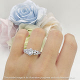Vintage Style Round Engagement Ring Cubic Zirconia 925 Sterling Silver