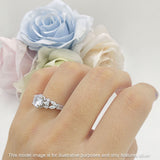 Vintage Style Round Engagement Ring Cubic Zirconia 925 Sterling Silver