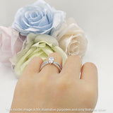 Marquise Split Shank X Ring Cubic Zirconia 925 Sterling Silver