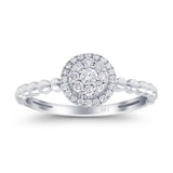 14K Gold 0.25ct Round 7.8mm G SI Promise Diamond Engagement Wedding Ring