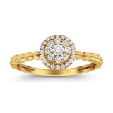 14K Gold 0.25ct Round 7.8mm G SI Promise Diamond Engagement Wedding Ring