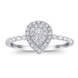 14K Gold 0.26ct Round 9mm G SI Promise Diamond Engagement Wedding Ring