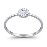 14K Gold 0.17ct Round 5.5mm G SI Diamond Solitaire Promise Engagement Wedding Ring