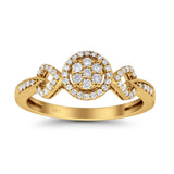 14K Gold 0.25ct Round 7mm G SI Diamond Promise Engagement Wedding Ring