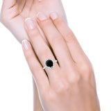 Halo Teardrop Wedding Ring Pear Simulated Cubic Zirconia 925 Sterling Silver