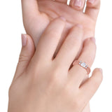 Filigree Heart Promise Wedding Ring 925 Sterling Silver Simulated Cubic Zirconia