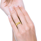 Sterling Silver Wedding Band Ring Round 925 Sterling Silver (9MM)