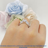 Round Engagement Ring Vintage Style Natural Moonstone 925 Sterling Silver