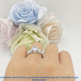 Round Lab Alexandrite Pear Teardrop Engagement Ring 925 Sterling Silver