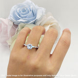 Solitaire Baguette Round Natural Green Moss Agate Engagement Ring 925 Sterling Silver