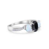Twisted Infinity Shank Wedding Ring Simulated Cubic Zirconia 925 Sterling Silver