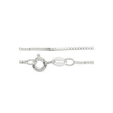 5MM Square Box Chain .925 Solid Sterling Silver Sizes "8-28" Inch