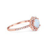 Halo Wedding Engagement Ring Split Shank 925 Sterling Silver 6 Prong Round Cubic Zirconia