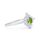 Cluster Wedding Engagement Ring Marquise Round Cubic Zirconia 925 Sterling Silver Choose Color