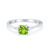 Art Deco Cushion Wedding Engagement Ring Teardrop Pear Cubic Zirconia 925 Sterling Silver