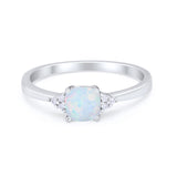 Cushion Cut Art Deco Wedding Engagement Ring Round Cubic Zirconia 925 Sterling Silver