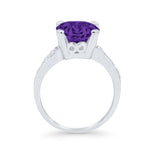 Solitaire Accent Wedding Engagement Ring Round CZ 925 Sterling Silver