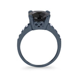 Solitaire Accent Wedding Engagement Ring Round CZ 925 Sterling Silver