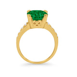 Solitaire Accent Wedding Engagement Ring Round CZ 925 Sterling Silver