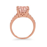 Solitaire Accent Wedding Engagement Ring Round CZ 925 Sterling Silver