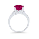 Solitaire Accent Wedding Engagement Ring Round CZ 925 Sterling Silver