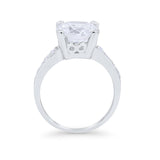Solitaire Accent Wedding Engagement Ring Round CZ 925 Sterling Silver