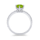 Art Deco Solitaire Accent Dazzling Wedding Ring Round Cubic Zirconia 925 Sterling Silver