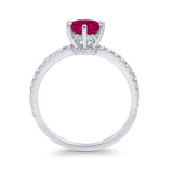 Art Deco Solitaire Accent Dazzling Wedding Ring Round Cubic Zirconia 925 Sterling Silver