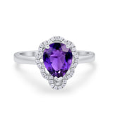 Art Deco Teardrop Pear Shape Wedding Bridal Ring Round Cubic Zirconia 925 Sterling Silver