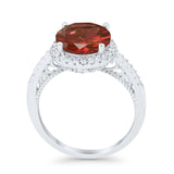 Halo Art Deco Wedding Engagement Bridal Ring Round Simulated Cubic Zirconia 925 Sterling Silver