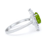 Fancy Design Art Deco Wedding Engagement Ring Round Cubic Zirconia 925 Sterling Silver