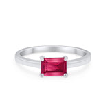 Radiant Cut Solitaire Wedding Engagement Ring Round Cubic Zirconia 925 Sterling Silver