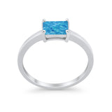 Radiant Cut Solitaire Wedding Engagement Ring Round Cubic Zirconia 925 Sterling Silver