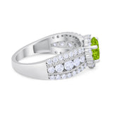 Vintage Style Engagement Bridal Ring Simulated Cubic Zirconia 925 Sterling Silver